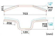 アルミステアリングハンドルパイプ(マットシルバー)